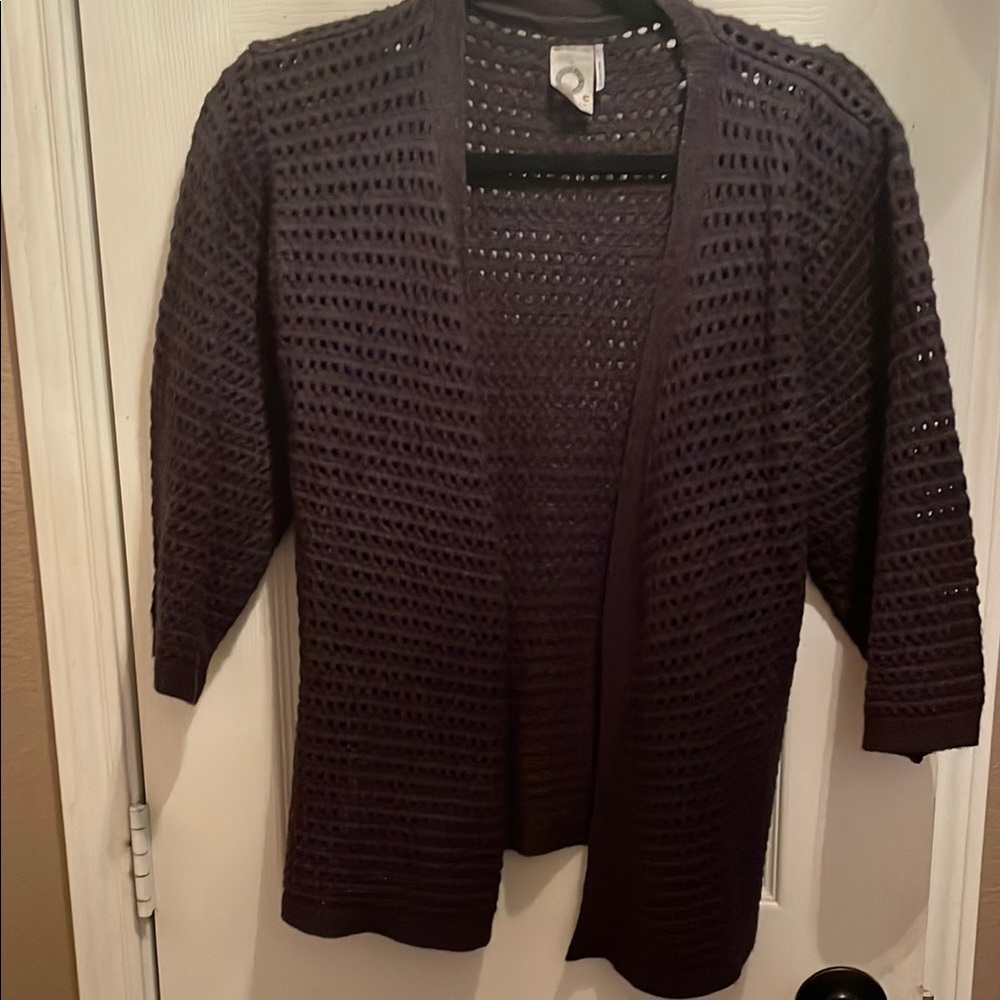 Anthropology Akemi +Kim 
Open Black Cardigan